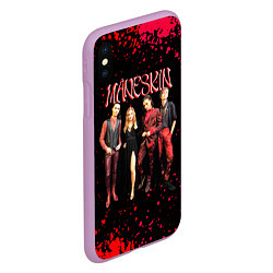 Чехол iPhone XS Max матовый Maneskin Лунный свет, рок - группа, цвет: 3D-сиреневый — фото 2