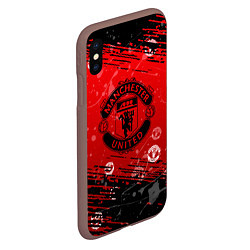 Чехол iPhone XS Max матовый Manchester United: Возвращения Ronaldo, цвет: 3D-коричневый — фото 2