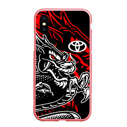 Чехол iPhone XS Max матовый TOYOTA DRAGON ТОЙОТА ДРАКОН, цвет: 3D-баблгам