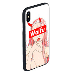 Чехол iPhone XS Max матовый Waifu -02 Darling in the Franxx, цвет: 3D-черный — фото 2