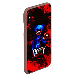 Чехол iPhone XS Max матовый Poppy Playtime: Bloodrage, цвет: 3D-коричневый — фото 2