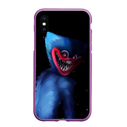 Чехол iPhone XS Max матовый Poppy Playtime, цвет: 3D-фиолетовый