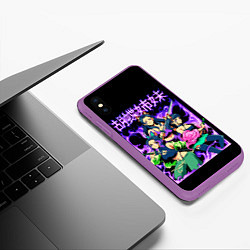 Чехол iPhone XS Max матовый Шинобу Канаэ кочо столп бабочки клинок, цвет: 3D-фиолетовый — фото 2