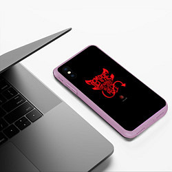 Чехол iPhone XS Max матовый Forza RossoNeri, цвет: 3D-сиреневый — фото 2