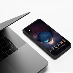 Чехол iPhone XS Max матовый Arcane: League of Legends, цвет: 3D-черный — фото 2