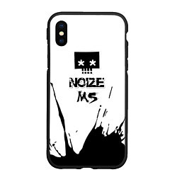 Чехол iPhone XS Max матовый Noize MC Нойз МС 1, цвет: 3D-черный