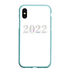 Чехол iPhone XS Max матовый Новый Год 2022 - New Year 2022