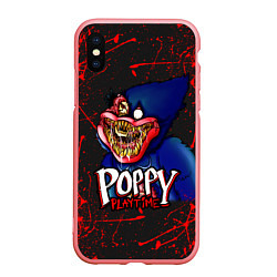 Чехол iPhone XS Max матовый Poppy Playtime: Blood Rage, цвет: 3D-баблгам