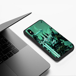 Чехол iPhone XS Max матовый Падший король Виего League Of Legends, цвет: 3D-черный — фото 2