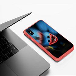 Чехол iPhone XS Max матовый ХАГИ ВАГИ, Я ТЕБЯ ПОЙМАЛ, цвет: 3D-красный — фото 2