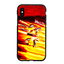 Чехол iPhone XS Max матовый Firepower - Judas Priest, цвет: 3D-черный