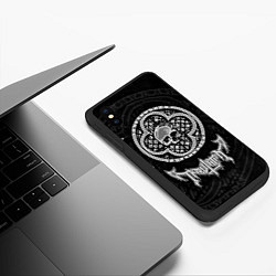 Чехол iPhone XS Max матовый Tribulation, цвет: 3D-черный — фото 2