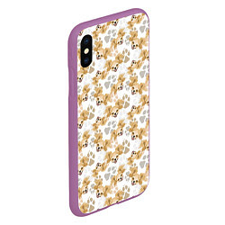 Чехол iPhone XS Max матовый Собака Чихуахуа Chihuahua, цвет: 3D-фиолетовый — фото 2