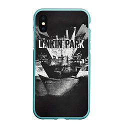 Чехол iPhone XS Max матовый A Thousand Suns: Puerta De Alcala - Linkin Park, цвет: 3D-мятный