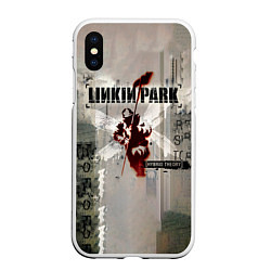 Чехол iPhone XS Max матовый Hybrid Theory Live Around The World - Linkin Park, цвет: 3D-белый