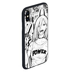 Чехол iPhone XS Max матовый Power - Chainsaw-Man, цвет: 3D-черный — фото 2