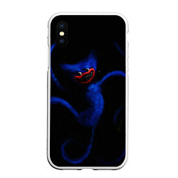 Чехол iPhone XS Max матовый POPPY PLAYTIME - ИГРУШКА ХАГГИ ВАГГИ, цвет: 3D-белый