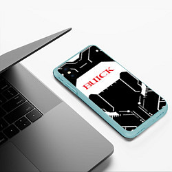 Чехол iPhone XS Max матовый Buick Лого Эмблема спина, цвет: 3D-мятный — фото 2