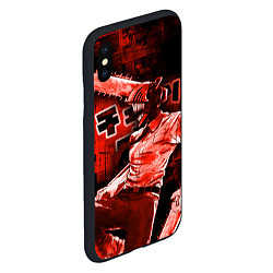 Чехол iPhone XS Max матовый Chainsaw Man, Дэнджи, цвет: 3D-черный — фото 2