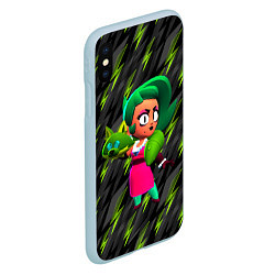 Чехол iPhone XS Max матовый Lola brawlstars game, цвет: 3D-голубой — фото 2