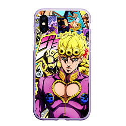 Чехол iPhone XS Max матовый JoJos Bizarre Adventure - Джорно Джованна, цвет: 3D-светло-сиреневый