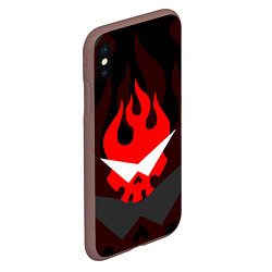 Чехол iPhone XS Max матовый GURREN LAGANN LOGO SYMBOL, цвет: 3D-коричневый — фото 2