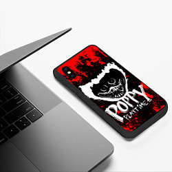 Чехол iPhone XS Max матовый ПОППИ ПЛЕЙТАЙМ ХАГИ ВАГИ, цвет: 3D-черный — фото 2