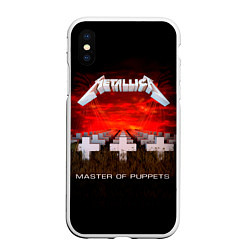 Чехол iPhone XS Max матовый Master of Puppets - Metallica, цвет: 3D-белый