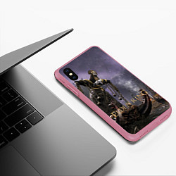 Чехол iPhone XS Max матовый Elden ring - игровой монстр, цвет: 3D-малиновый — фото 2