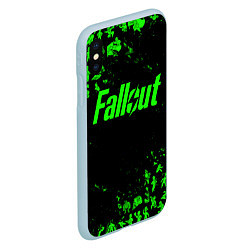 Чехол iPhone XS Max матовый FALLOUT ПУПСЫ ПАТТЕРН ЗЕЛЁНЫЙ ЯДЕРНАЯ ЗИМА, цвет: 3D-голубой — фото 2