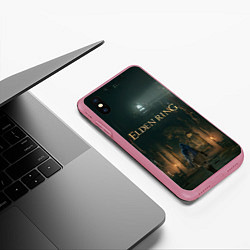 Чехол iPhone XS Max матовый Elden Ring - логово, цвет: 3D-малиновый — фото 2