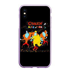Чехол iPhone XS Max матовый A Kind of Magic - Queen, цвет: 3D-сиреневый