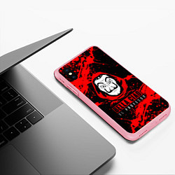 Чехол iPhone XS Max матовый БУМАЖНЫЙ ДОМ LA CASA DE PAPEL BELLA CIAO, цвет: 3D-баблгам — фото 2