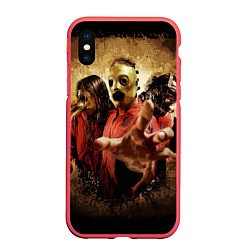 Чехол iPhone XS Max матовый SLIPKNOT All Hope Is Gone, цвет: 3D-красный