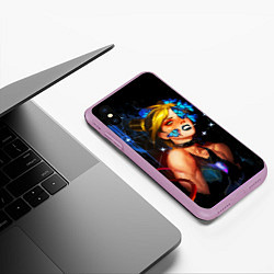 Чехол iPhone XS Max матовый Jojo Stone Ocean Jolyne cujoh, цвет: 3D-сиреневый — фото 2