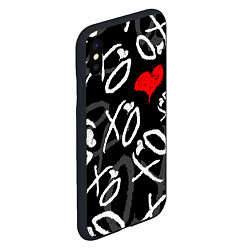 Чехол iPhone XS Max матовый The Weeknd - XO, цвет: 3D-черный — фото 2