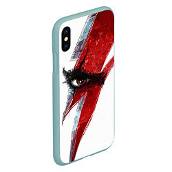 Чехол iPhone XS Max матовый ГЛАЗ КРАТОСА, БОГ ВОЙНЫ GOD OF WAR, цвет: 3D-мятный — фото 2