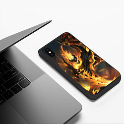 Чехол iPhone XS Max матовый DOTA 2 SHADOW FIEND ТЕНЬ, цвет: 3D-черный — фото 2