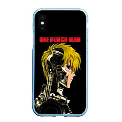 Чехол iPhone XS Max матовый Кибернетическое тело Геноса One Punch-Man