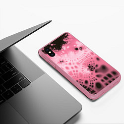 Чехол iPhone XS Max матовый Коллекция Journey Розовый 588-4-pink, цвет: 3D-малиновый — фото 2