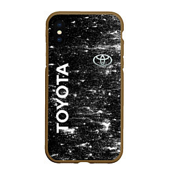 Чехол iPhone XS Max матовый Toyota - Grang, цвет: 3D-коричневый