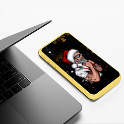 Чехол iPhone XS Max матовый Сантамэн, цвет: 3D-желтый — фото 2