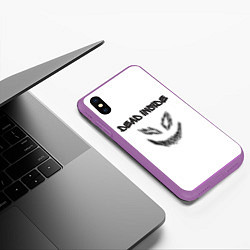 Чехол iPhone XS Max матовый Zxc Smile, цвет: 3D-фиолетовый — фото 2