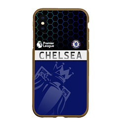 Чехол iPhone XS Max матовый FC Chelsea London ФК Челси Лонон