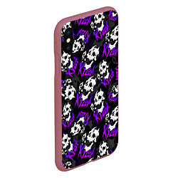 Чехол iPhone XS Max матовый JOJO KILLER QUEEN КОРОЛЕВА УБИЙЦА УЗОР, цвет: 3D-малиновый — фото 2