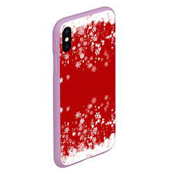 Чехол iPhone XS Max матовый Вечный снегопад, цвет: 3D-сиреневый — фото 2