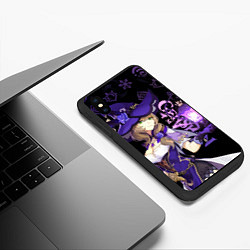 Чехол iPhone XS Max матовый Genshin Impact - Lisa, цвет: 3D-черный — фото 2