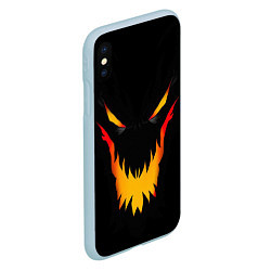 Чехол iPhone XS Max матовый DOTA 2 BLACK SHADOW FIEND ТЕНЬ, цвет: 3D-голубой — фото 2