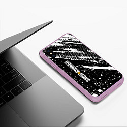 Чехол iPhone XS Max матовый SnowRunner Logo, цвет: 3D-сиреневый — фото 2