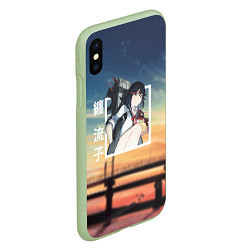 Чехол iPhone XS Max матовый Убей или умри Kill la Kill, Рюко Матой, цвет: 3D-салатовый — фото 2